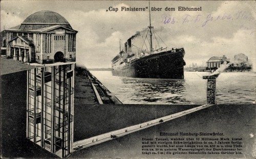 Postcard hamburg steinwerder - postcard,