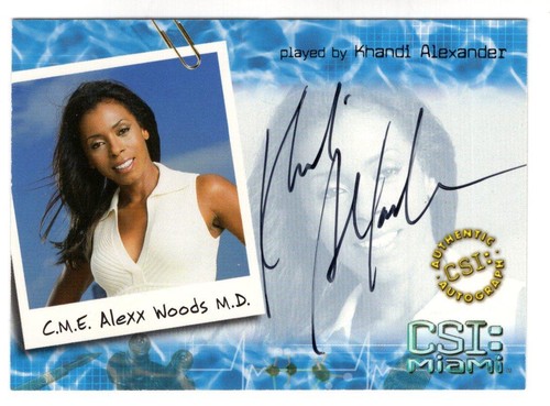 Csi miami season autograph - csi,