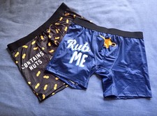 Men's 2 Pairs Boxer Shorts Novelty Size Small
