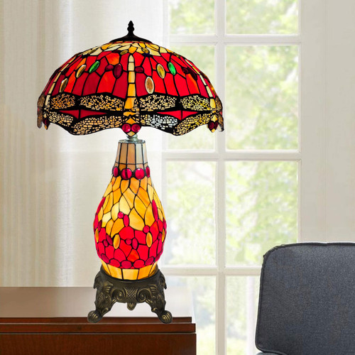 Tiffany style clustered - clustered, table