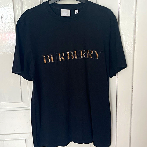 Burberry men black logo - burberry,