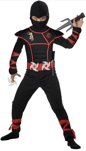 Ninja costume set kids - set,