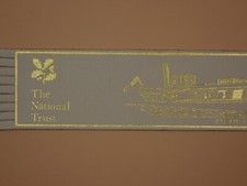 The National Trust, Steam Yacht Gondola, Cream Leather Bookmark,  (A)