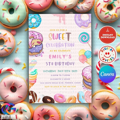 Editable sweet birthday - editable,