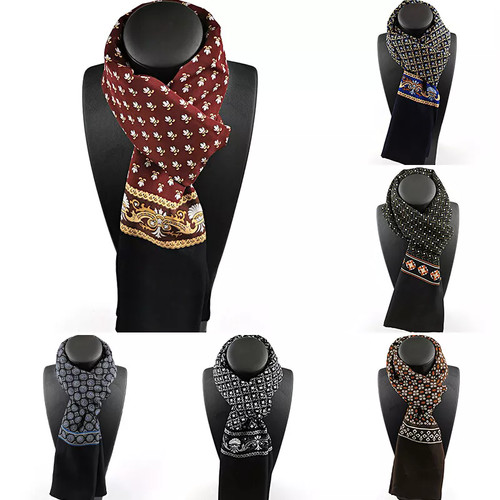 Men silk scarf vintage - silk,