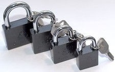Steel Padlock Keyed alike Gate Shed Garage 3 keys for every lock 40 50 60 70mm