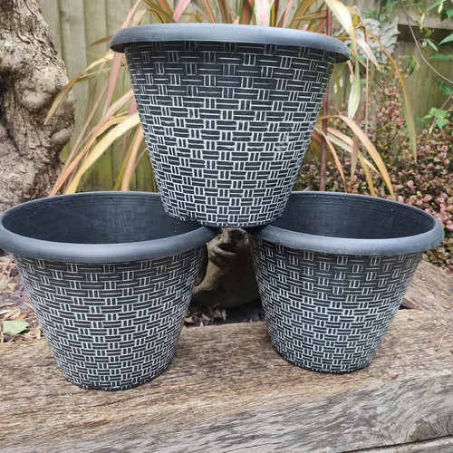 Set plant pots plastic - pots,