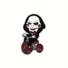 SAW Jigsaw Billy the Puppet Enamel Pin Badge - Horror Movie