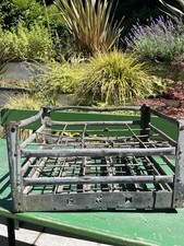 Vintage Galvanised Steel Metal Wire 20 Bottle Crate wine rack chic boho