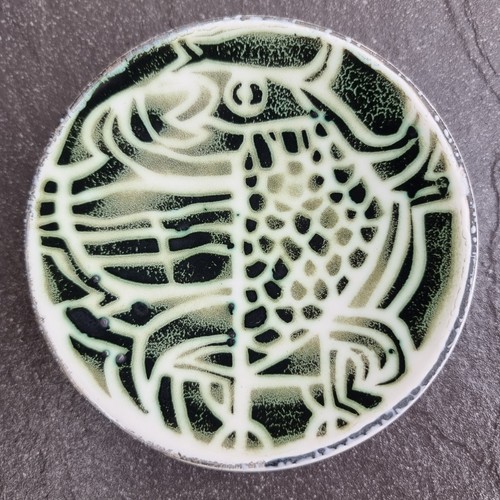 Poole studio pottery pin - studio, dish