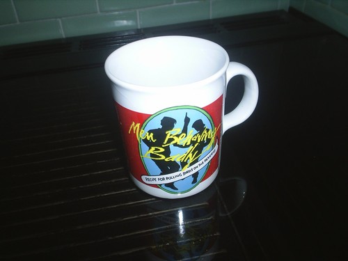 Men behaving badly mug tams - men,