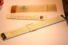 Faber Castell  Vintage Slide Rule w/  part of original box and instruction sheet