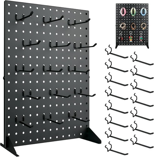Metal pegboard display stand - metal,
