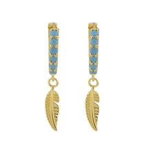 Hoop Huggie Drop Zirconia