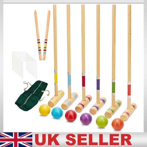 Portable six player croquet - player,