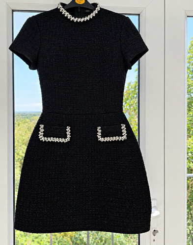 Nadine merabi black tweed - black,