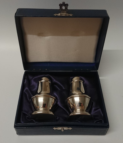 Sterling silver salt - &, pepper