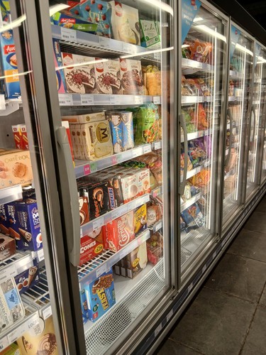 Arneg freezer door - freezer, handle