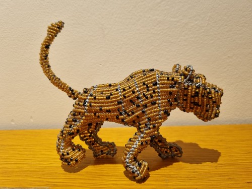 African wire beaded - , leopard