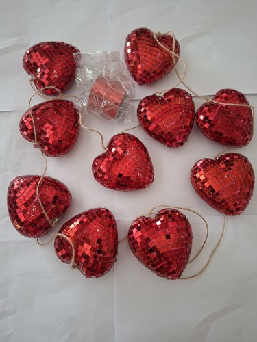 Red disco hanging - red,