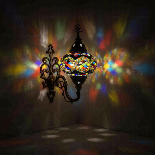 Multicolor turkish mosaic wall - multicolor,