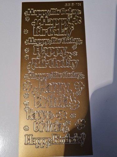 Peel offs happy birthday - birthday,
