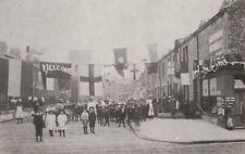 Street Party Newton Street  Bensham Gateshead 1902 repro photo postcard