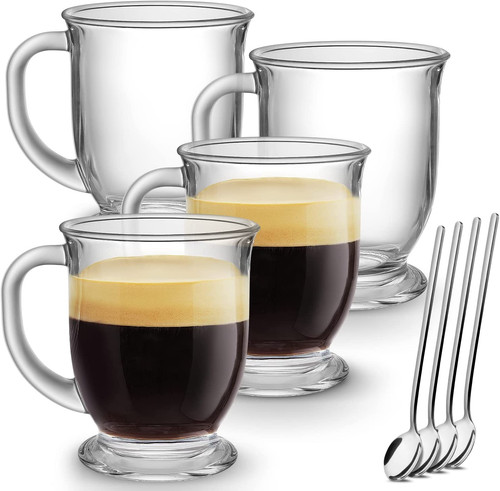 4pk 15oz glass coffee - 15oz, for