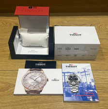 Genuine Original Tissot Watch Box Case Complete with Pouch & 2x Booklets