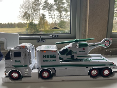 Hess toy truck and helicopter - truck,
