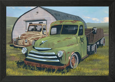 Old Trucks Framed Wall Art