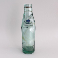 STAR BRAND Tinted CODD BOTTLE with DARK BLUE Stopper MARBLE Extra Strong Glass