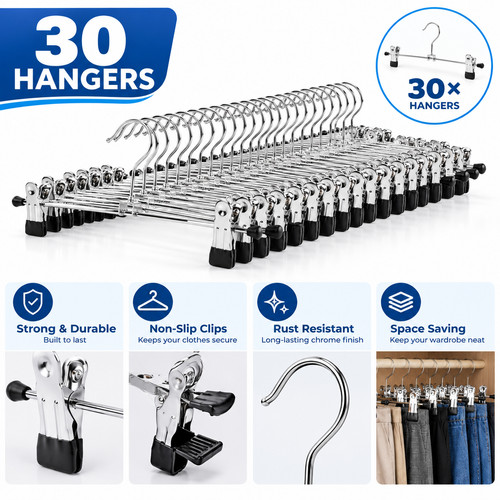 Metal clip hangers - metal,