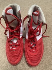 adidas Men's Boxing, Wrestling Pretereo 3 Boots Red, Size 7