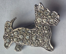 Butler & Wilson Brooch Scottie Dog 1980's Double Stamp Boxed