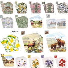 Set of 4 Coasters Gift Boxed