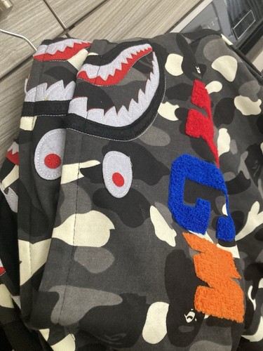 Grey camo hoodie size medium - grey,