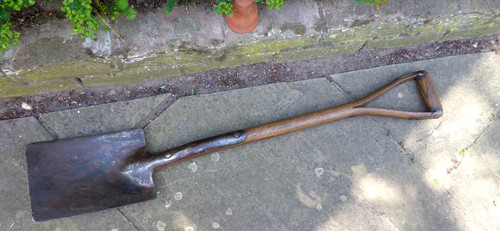 Vintage garden spade - garden,