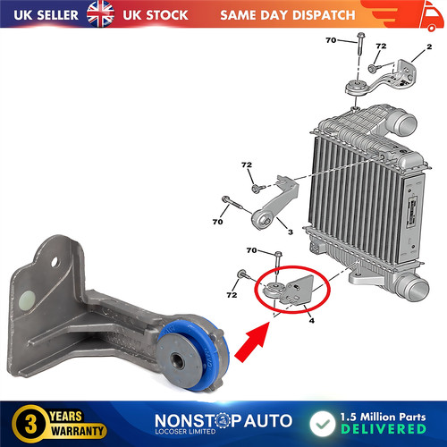 Intercooler radiator bracket - intercooler,