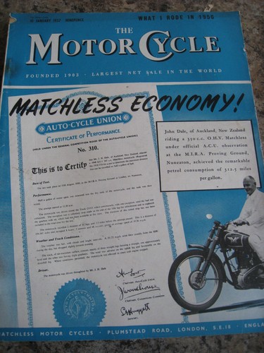 The motorcycle jan 1957 - 10,
