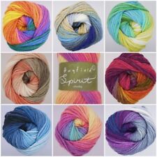 Spirit CHUNKY Sirdar Hayfield Self-Striping Rainbow Knitting Wool Yarn 100g