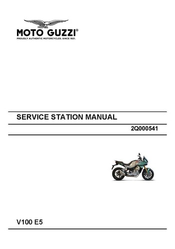Moto guzzi workshop service - moto,