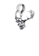 A63 Fallow Deer Head   Pewter