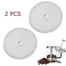 2X Stainless Steel Cafetiere