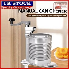 Commercial Manual Tin Can Opener Catering Bench Clamp Professional Duty Steel