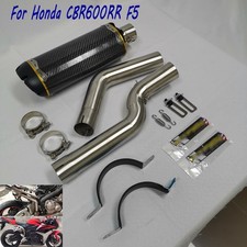 Slip On CBR600RR For Honda 2005-2025 Exhaust Link Pipe Carbon Muffler System