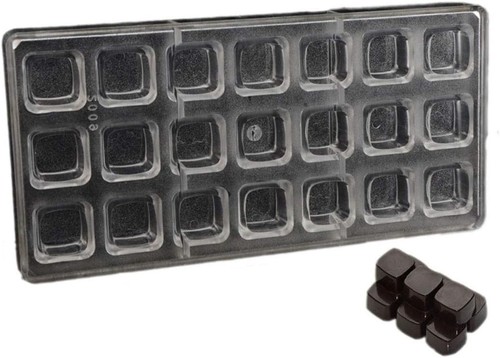 Square chocolate mold - square,