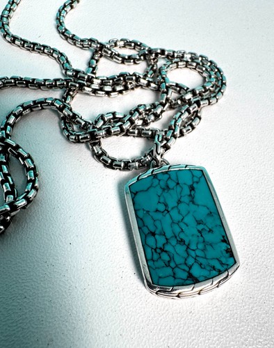 John hardy turquoise pendant - hardy,