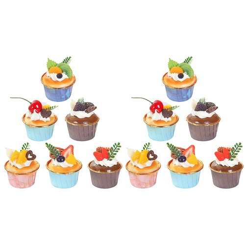 Pcs artificial cupcakes - pcs,