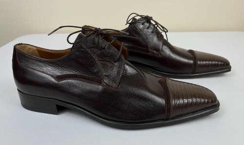 Moreschi lizard cap toe - cap, lace